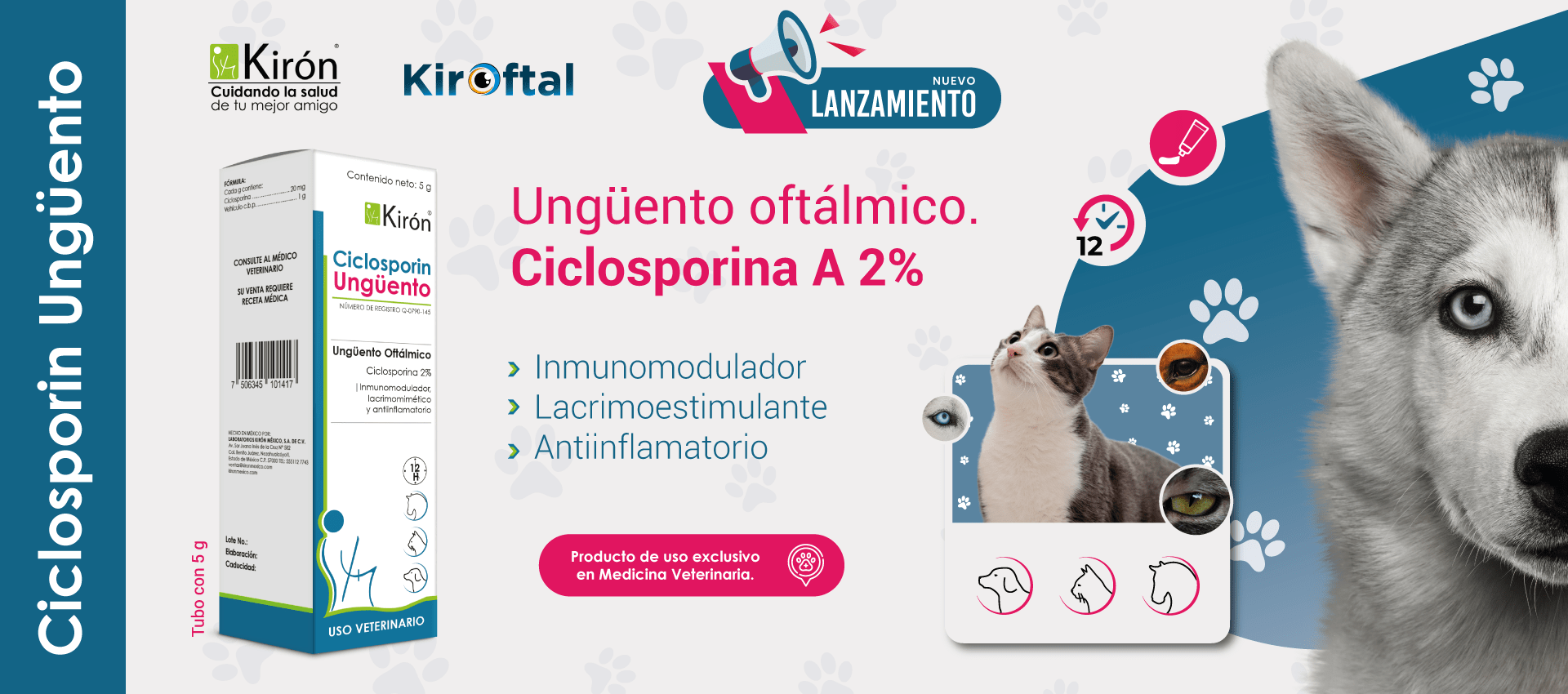 Qué beneficios y precauciones tiene la ciclosporina en perros