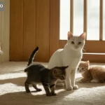 Por qué las gatas trasladan a sus gatitos de un lugar a otro